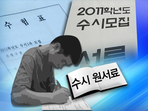 응시 못한 수시 원서료, 돌려받을 수 있을까?