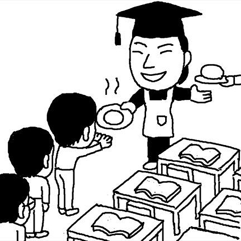 학생들에게 빵 배급… '선심' 쓰는 대학총장들