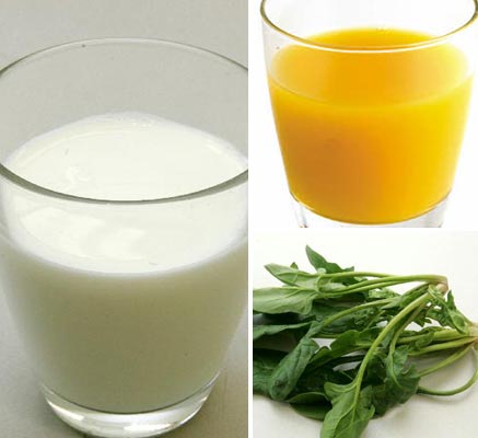 우유보다 주스가 칼슘 흡수율 높아 