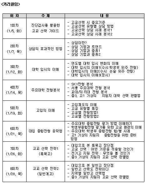 [조선에듀] 진학사 청소년교육연구소, ‘고입상담 전문가 과정’ 신설