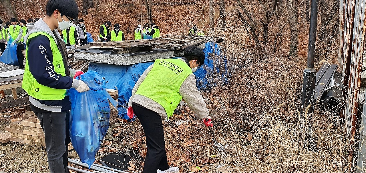 선문대, ‘세계 물의 날’ 맞아 하천 정화 활동 진행